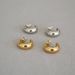 Women's Jewelry Simple And Compact Texture Brass Gold Plated Bean Shaped Glossy C Shaped 925 Silver Needle Earrings Temperament Versatile_ipsvogv.com