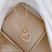 】 Love 【 Bow Light Luxury Charm Gorgeous Full Diamond Necklace Women's Versatile Clavicle Titanium Steel Chain 【 】_ipsvogv.com