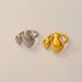 Unisex Real Gold Electroplated Titanium Steel Irregular Polished Open Ring_ipsvogv.com
