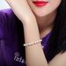 Stainless Steel Pearl Inlaid Zircon Round Ball Bracelet Ladies Jewellery Gifts For Women Mum_ipsvogv.com