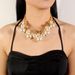 Elegant elegant with a simple and atmospheri cof pearls, irregular geometric collarbone necklace 6430_ipsvogv.com