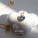 Pure Topaz Sea Blue Pendant, Mini Pure Silver Necklace With High-end Feel And A Heart Of The Ocean_ipsvogv.com