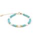 Natural Freshwater Pearl Shell Turquoise Natural Stone Bracelet Necklace Women's Set_ipsvogv.com