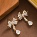 Light Luxury Exquisite Internet Celebrity Style Small Fresh Diamond Inlaid Zircon Tassel With Feminine Temperament_ipsvogv.com