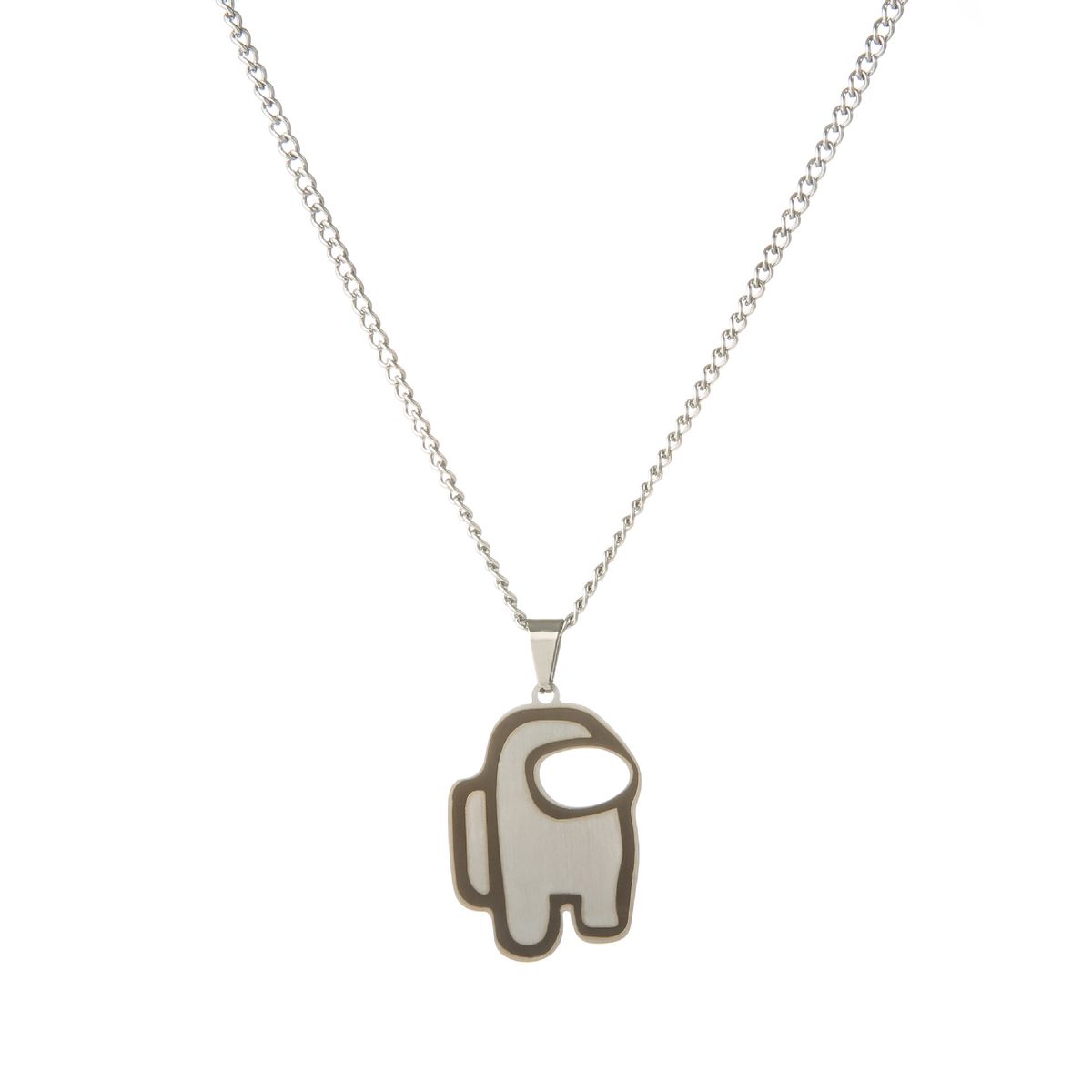 New Spaceman Werewolf Killing Necklace Titanium Steel Hip Hop Cold Style Accessories Trendy Jewelry Pendant_ipsvogv.com