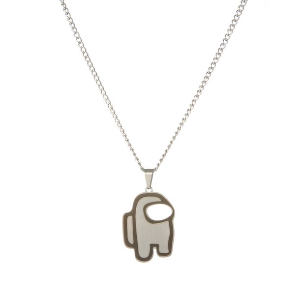 New Spaceman Werewolf Killing Necklace Titanium Steel Hip Hop Cold Style Accessories Trendy Jewelry Pendant_ipsvogv.com