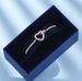 Love Necklace Women Rose Gold Heart Shaped Bracelet Crystal Elements Women's Style For Over Years Old_ipsvogv.com