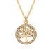 Popular Round Hollow Tree Of Life Pendant Necklace Women's Zircon Necklace Geometric Clavicle Chain_ipsvogv.com