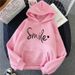 Women's clothing 2023 new autumn letter hooded loose ladies sweatshirt women's tops _ipsvogv.com