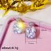 Cao Shi's New Super Sparkling Square Zircon Short Earrings Versatile Light Luxury Square Earrings for Women_ipsvogv.com