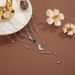 Personalized Black Moon Face Long Chain 3-Layer With Multi Layer Necklace Accessories_ipsvogv.com