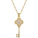 Grass 【 】 Key Light Luxury Charm Gorgeous Full Diamond Lucky Necklace Women's Versatile Clavicle Titanium Steel Chain 【 】 】 【 【 】_ipsvogv.com