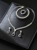 Jewelry Set Water Drop Wedding Necklace Earrings Bracelet Ring Simple Party Wear For Women_ipsvogv.com