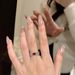 Noodles Wheat Ear Red Zircon Egg Simulation Diamond Daily Whitening And Luminous Quality Light Luxury Tail Finger Ring_ipsvogv.com