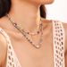 Bohemian Style Colorful Natural Stone Bead With Pearl Beads, Niche Temperament, Design Sense, New Dopamine Necklace_ipsvogv.com