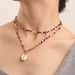 Bohemian Double Color Rice Bead Shell Necklace Women Ins Beach_ipsvogv.com