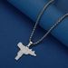Stainless Steel Street Gun Necklace, Men's Jewelry, Punk, Hip-hop, Rapper Pendant Accessory_ipsvogv.com