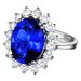 Daifei Style Blue Oversized Pigeon Egg Red Crystal Inlaid Index Finger Ring, Tanzanite Colored Women's Ring_ipsvogv.com