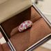 Pink 】 Paraiba Manor 【 Tender Zircon Starry Sky Open Ring, Light Luxury And High End Feeling Ring 【 】 ,_ipsvogv.com