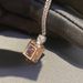 Cao Shi's Sugar Necklace, Peach Blossom Transportation Trend, Exquisite Square Pendant, And Accessories_ipsvogv.com