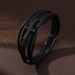 hot Sale Cross Men's Multi Layer Hand Woven Rope Magnet Buckle Genuine Leather Bracelet_ipsvogv.com