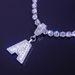 Diamond Letter Necklace Simple Alloy Custom Pendant Necklace Hip-hop Joker Jewelry Choker_ipsvogv.com