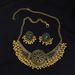 Metal Necklace Earring Set, New Bohemian Ethnic Style Round Diamond Alloy Set_ipsvogv.com