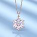 Snowflake Necklace Women Classic Fairy Rose Gold Clavicle Chain Inlaid Diamond Valentine'S Day Gift_ipsvogv.com