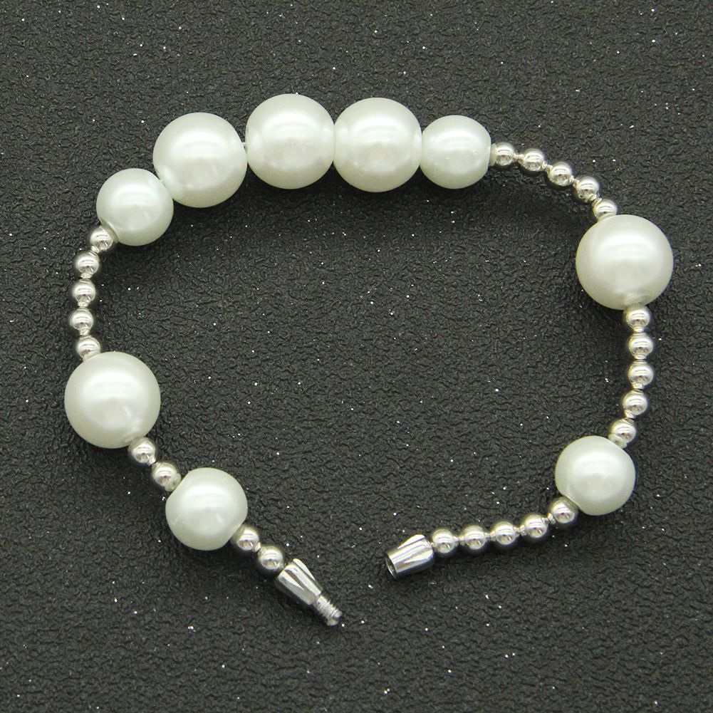 Instagram style patchwork pearl bead trendsetter personality minimalist fashion bracelet accessories_ipsvogv.com