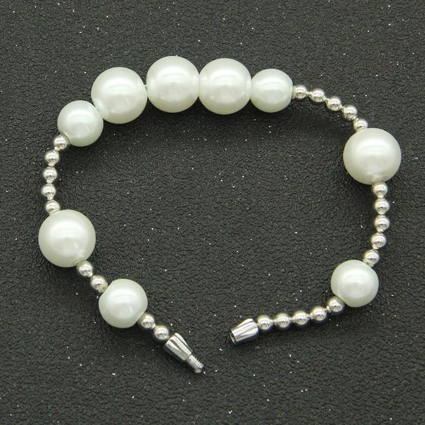 Instagram style patchwork pearl bead trendsetter personality minimalist fashion bracelet accessories_ipsvogv.com