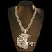 rugby Helmet Alloy Super Large Pendant With Exaggerated Personality And Domineering Men's Diamond Cuban Chain_ipsvogv.com