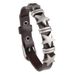 Hot Selling Men's Personality Street Punk Style Five-Pointed Star Leather Bracelet Christmas Accessories_ipsvogv.com