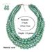 Exaggerated trendy jewelry, crack bead, multi-layer bead necklace 6510_ipsvogv.com