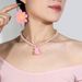 Fashion Jewelry Simple Candy Color Bear Pendant Women's Necklace Clavicle Chain_ipsvogv.com