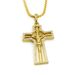 Hip Hop Men's Classic Jewelry Cross Pendant with Diamond Plated Gold Necklace_ipsvogv.com
