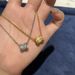 Same Style Handmade Brushed Satin Ribbon Lucky Necklace For Women With Inlaid Diamonds Super Shiny Small Waist_ipsvogv.com