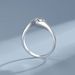 Pure Silver Angel Kiss Mosang Stone Simulation Diamond Twisted Arm Women's Ring Live Broadcast_ipsvogv.com