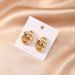 2023 New Trendy Design Sense Niche Minimalist Style Alloy Earrings Gold Color Ear Jewelry_ipsvogv.com