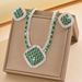 Women’s Jewelry Set Fashion Jewelry Set Luxury Zircon Multi Color Women's Dinner Anniversary Accessories Necklace Earrings Set_ipsvogv.com