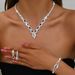 Women’s Jewelry Set Fashion Claw Chain Series Loose Diamond Zircon Earrings Necklace Set Female Bride Evening Dress High End Luxury Full Diamond_ipsvogv.com