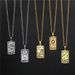 Tarot Pendant Necklace For Women Niche Design Titanium Steel Necklace Color Preserving Electroplated Necklace Clavicle Chain_ipsvogv.com