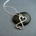 Lucky number 8 infinity symbol necklace for women forever two love peach heart shaped pendant clavicle chain_ipsvogv.com