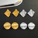 titanium steel pleated geometric earrings ins style retro glossy irregular earrings mid-ancient earrings_ipsvogv.com