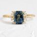 Sanjie Accessories Couple Ring, Simple And Fashionable Deep Blue Zircon Ring Jewelry For Women_ipsvogv.com