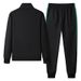 Men's Clothing Spring and Autumn Men's New Casual Sports Suit Youth Fashion Stand Collar Cardigan Two piece Jacket Men_ipsvogv.com