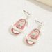 Fashion necklace earring set with irregular diamond inlay, long necklace, women's personalized earrings_ipsvogv.com