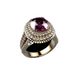 Sanjie's New Unisex Full Diamond Red Ring, French Style Accessory_ipsvogv.com