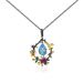 Spring On The Branches Pendant Silver Natural Colored Gemstone Necklace Design Small Fresh Natural Style Necklace Female Ins Style_ipsvogv.com