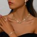 Women’s Jewelry Set Fashion Exquisite Hot Selling Claw Chain Necklace Earrings Bracelet Ring Set Four Piece Full Diamond Clavicle Chain Evening Dress_ipsvogv.com