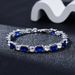 Women's Jewelry Set Fashion Simple And Fashionable Colorful Square Zircon Bracelet Ladies Niche High End Jewelry Spot Multi Color_ipsvogv.com